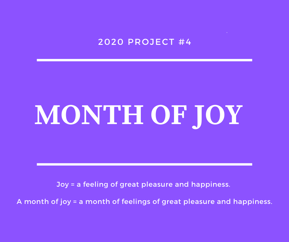 Tandem Health 2020 Project # 4: Month of Joy